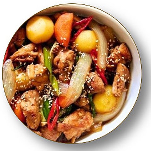 Korean Soy-Braised Chicken