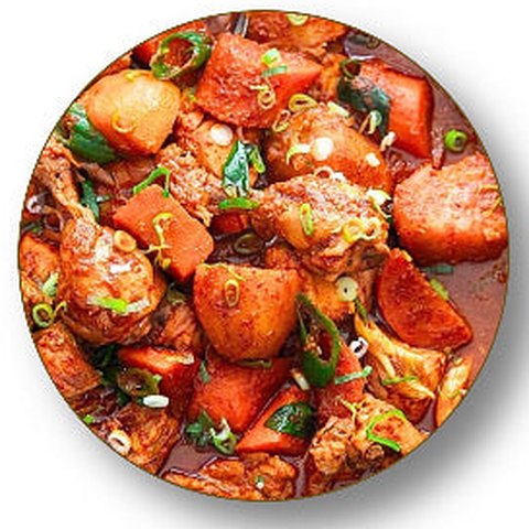 Korean Spicy Braised Chicken